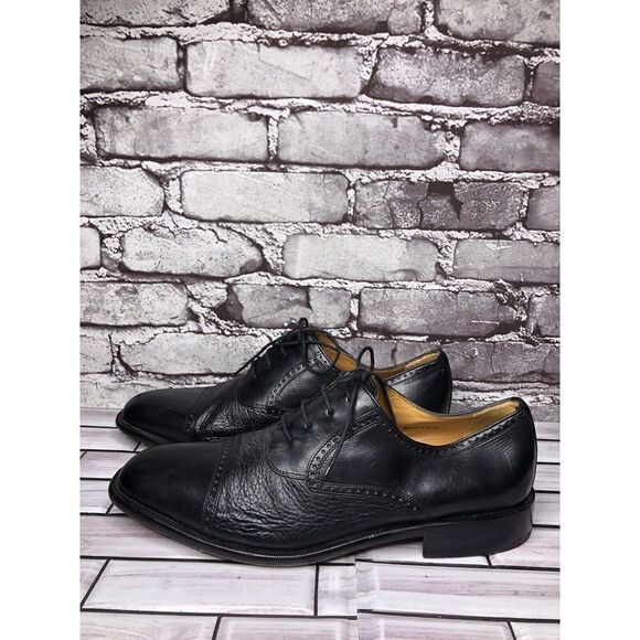 Mezlan Nicola Black Leather Lace Up Cap Toe Oxfords Shoes Men’s Sz 10M US/43EU main image 8